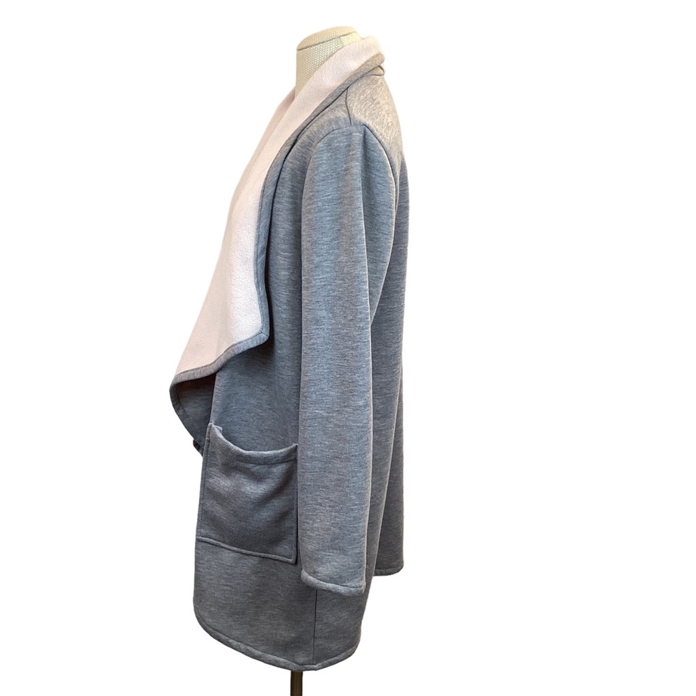 Fabletics Moscow Fleeced-Lined Open Cardigan Gray… - image 2